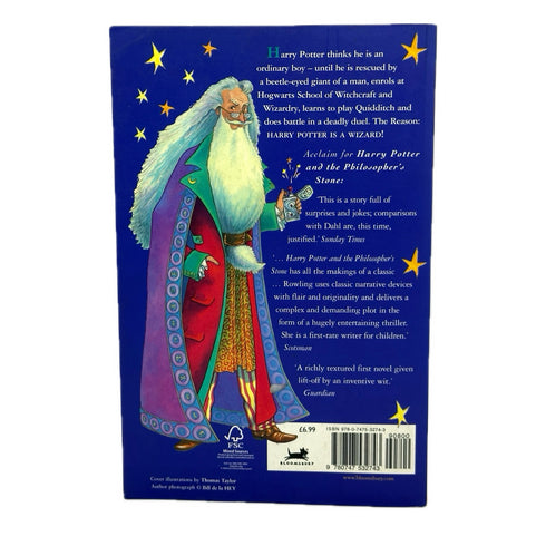 Harry Potter And The Philosophers Stone J.K. Rowling Paperback Bloomsbury 1997