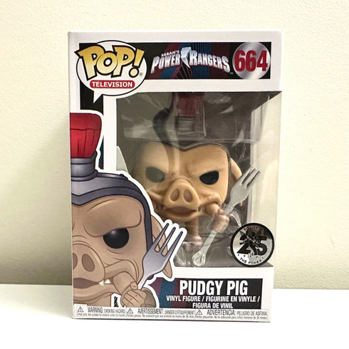 Pudgy Pig #664 Funko Pop Vinyl Power Rangers Figure (Boxed)