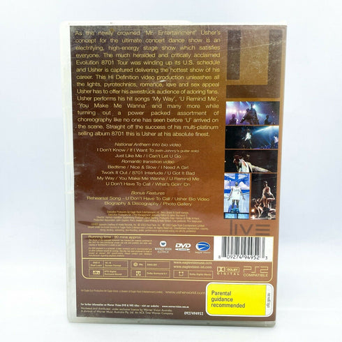 Usher Live - Evolution 8701 DVD