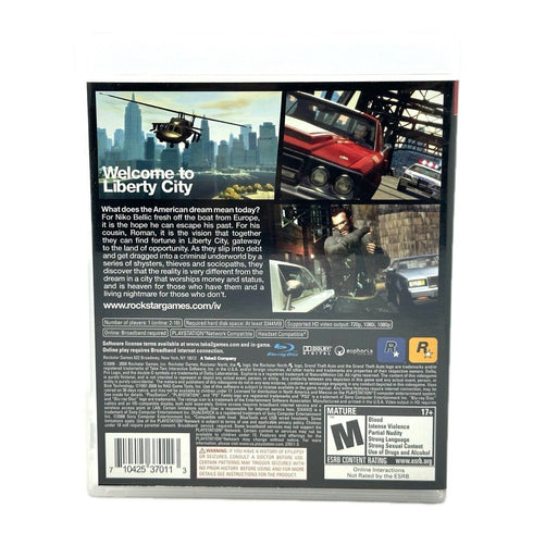 Grand Theft Auto IV (GTA 4) - PlayStation 3 / PS3 Game