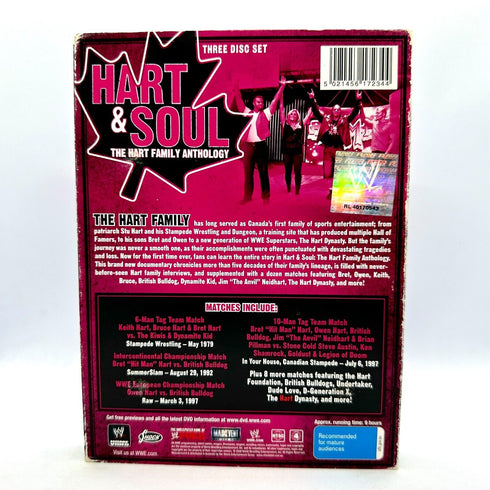 WWE Hart & Soul: The Hart Family Anthology - Bret & Owen - Wrestling DVD