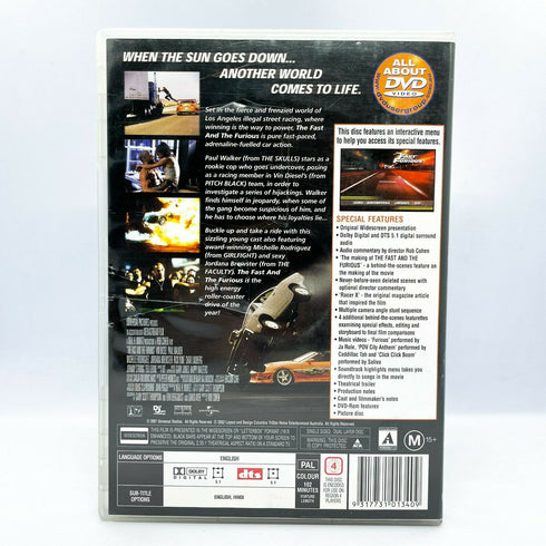 The Fast and the Furious Collectors Edition DVD