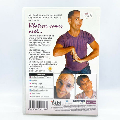 Carl Barron Whatever Comes Next DVD