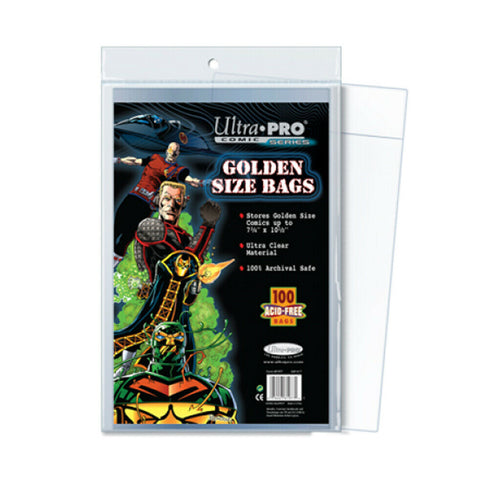 Ultra PRO Comic Book Bags Golden Age Comics (7" 5/8 x 10" 3/8) (100 Bags)