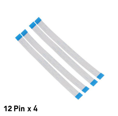 Set of 4 - 12 Pin Flex Ribbon Cables for PS4 Controllers