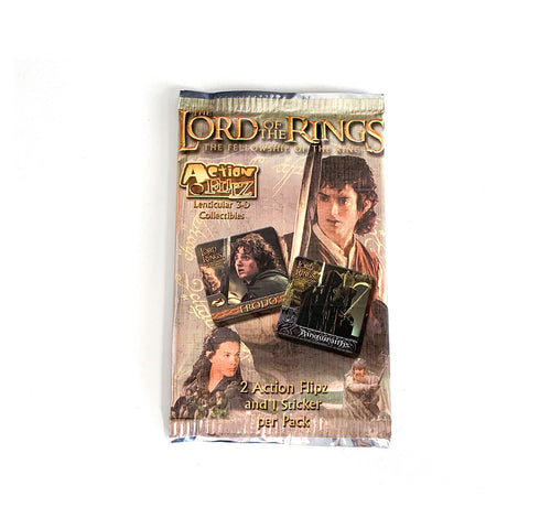 Lord of the Rings Fellowship of the Ring Action Flipz Trading Cards Booster Pack
