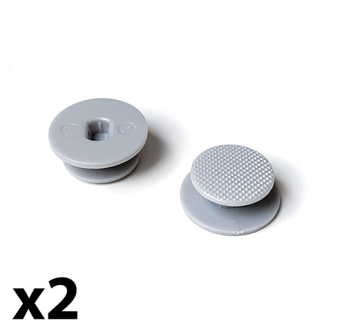 2 x Grey PSP 2000 3000 Replacement Analog Caps