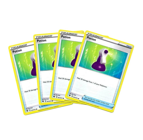 4 x Potion Item Card 061/073 Champions Path Common Trainer