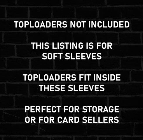 200 x Toploader Sleeves (Team Bags)