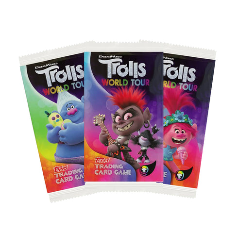 5 x Trolls World Tour Trading Card Booster Packs